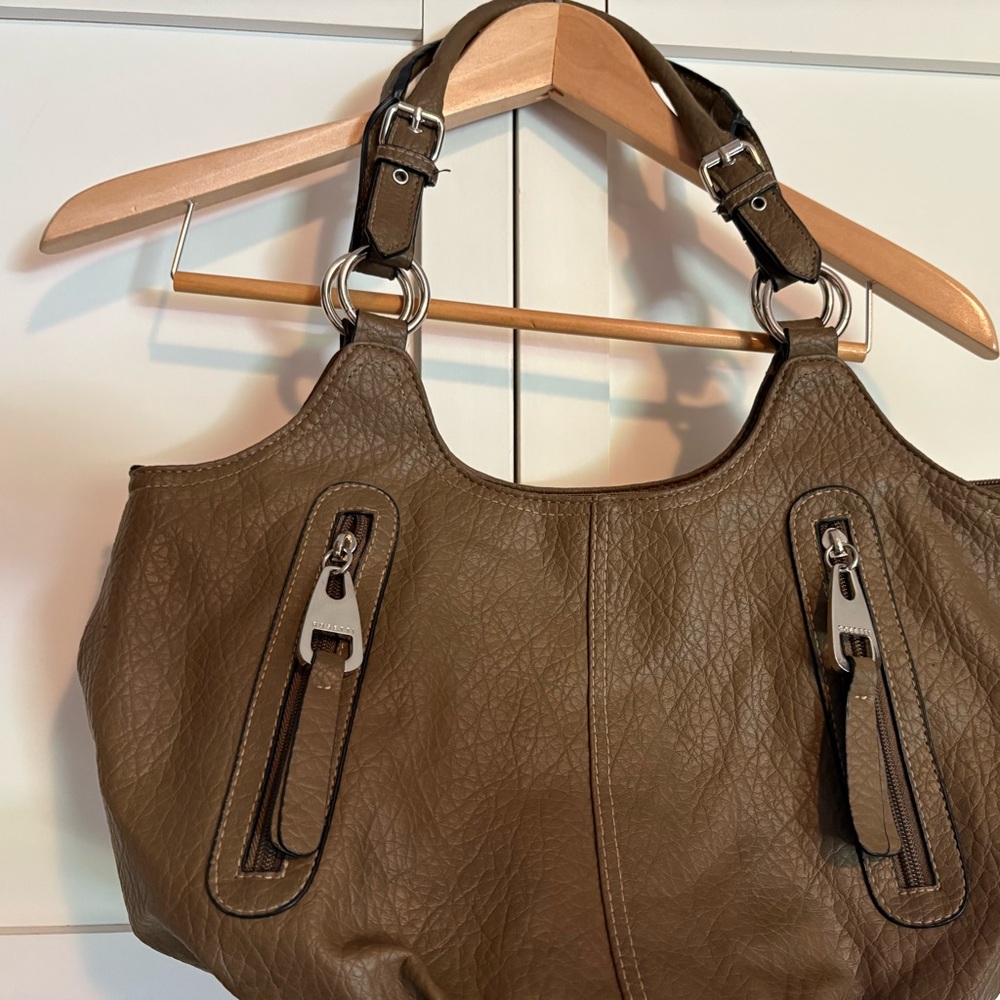 Rosetti Brown Shoulder Bag with Slouchy Design
